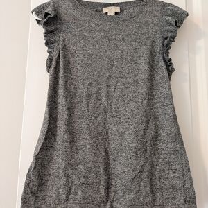 LOFT Charcoal Knit Top